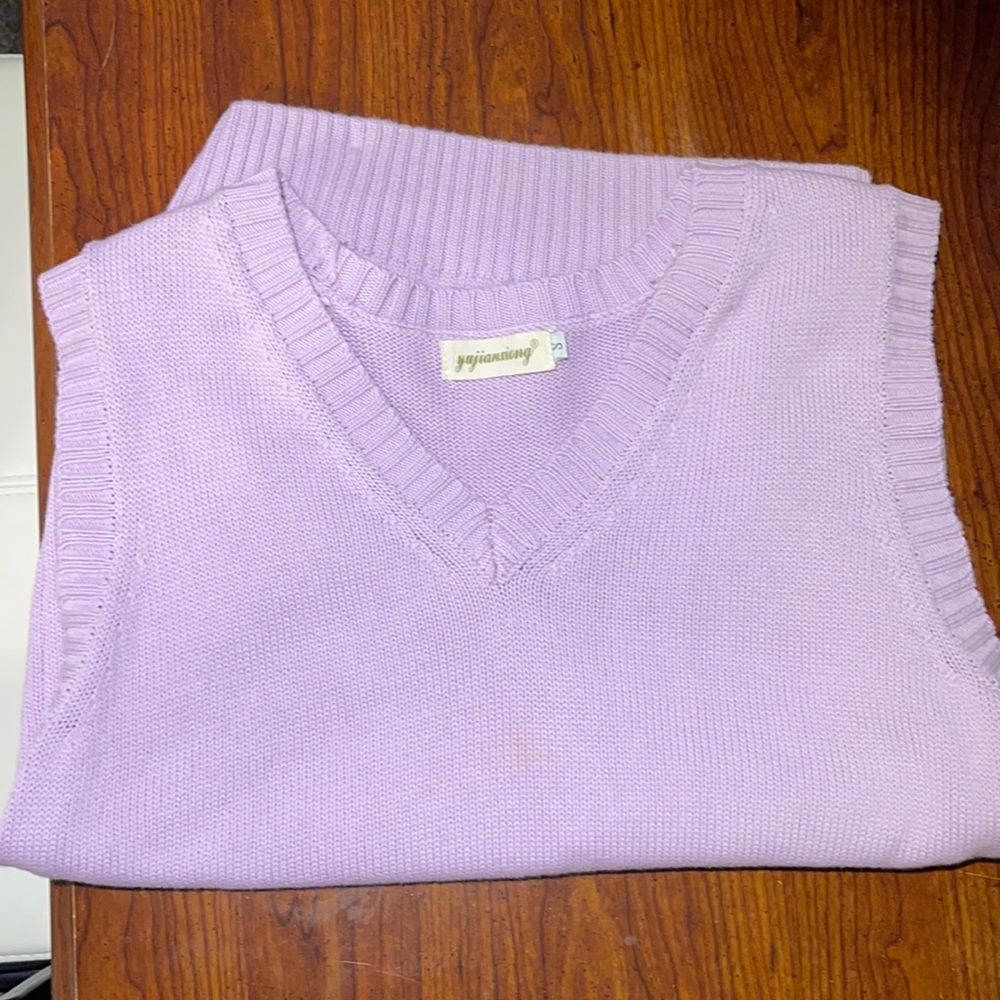 Lavender Purple Sweater Vest